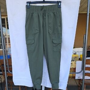 Mondetta Ladies High Waisted Olive Green Leggings Size S